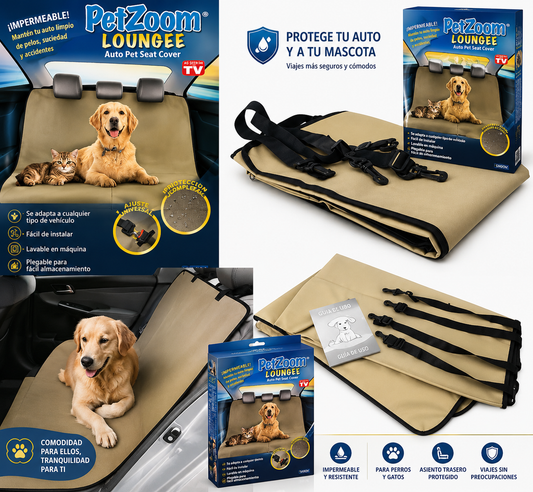 Funda Cubre Asiento Auto Para Mascotas