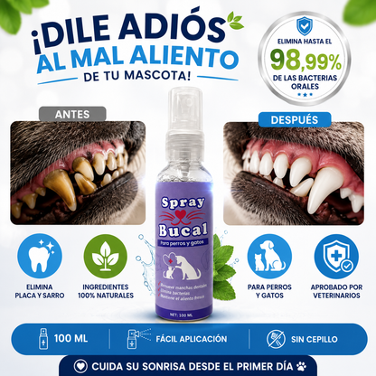 SPRAY BUCAL PARA MASCOTAS